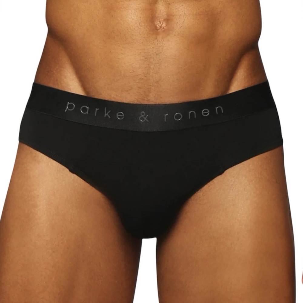 Parke & Ronen Men's Black Briefs Underwear Athleisure Activewear Size S